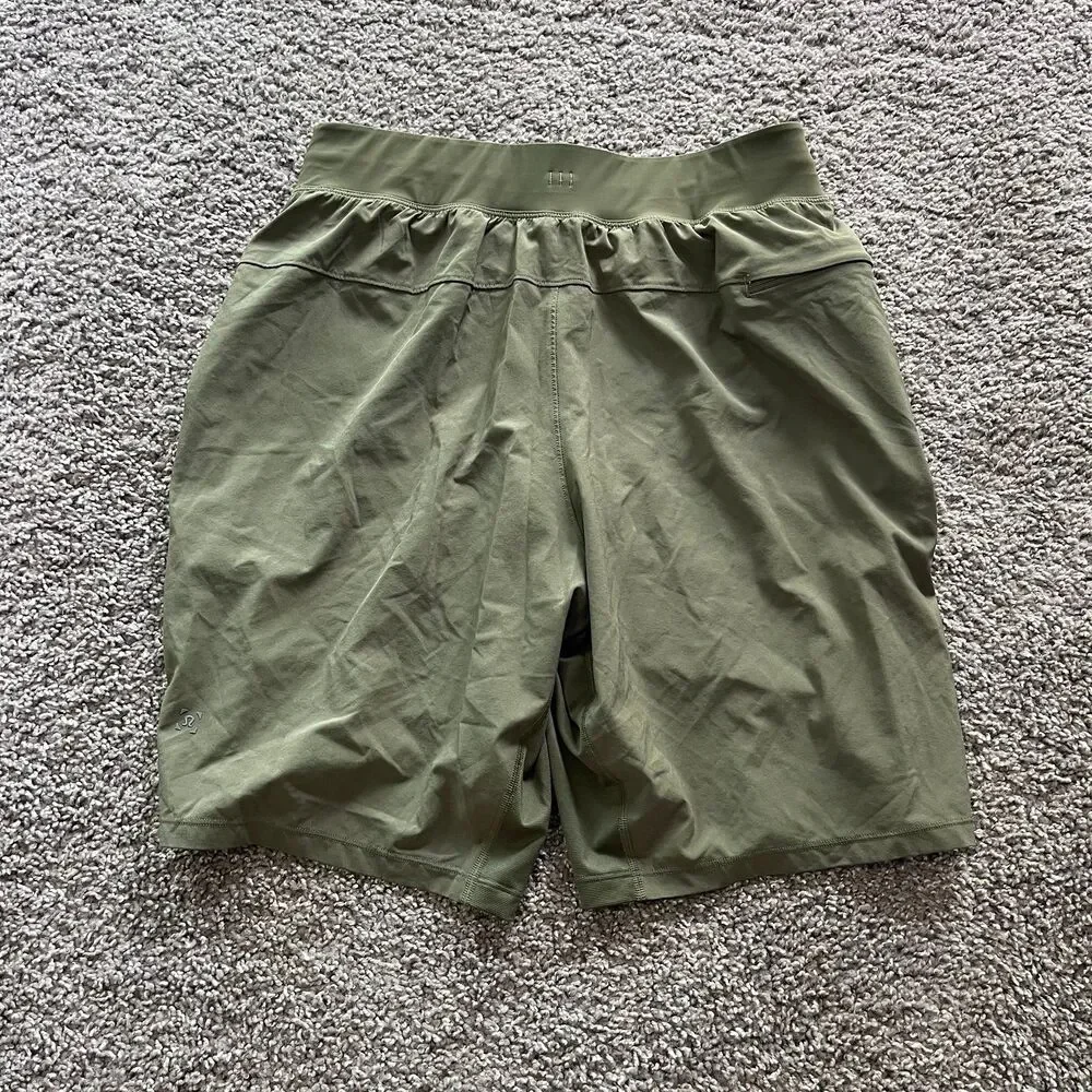 Lululemon T.H.E. Shorts 9” Lined Olive Green Mens Size Small‎ Worn Once!